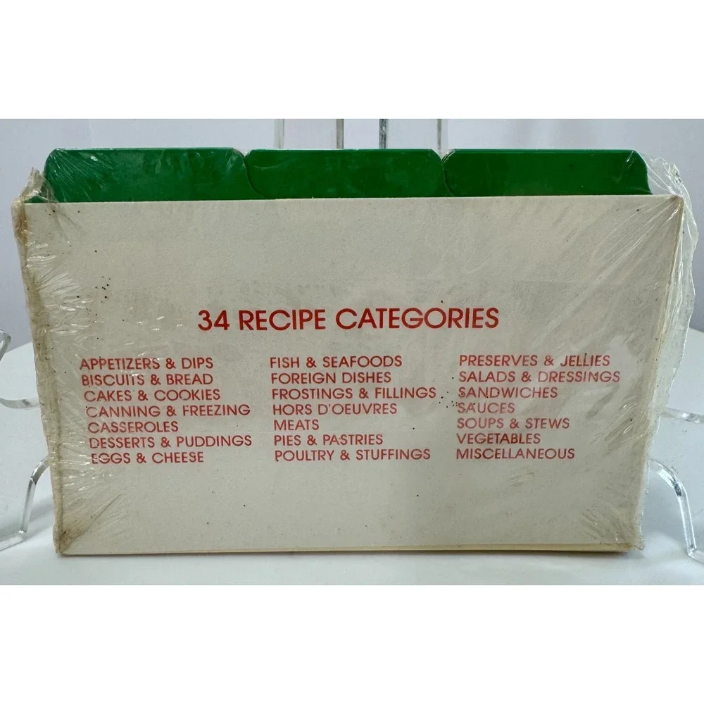 Vintage New 70s Made In USA Reinforced Stock Paper Recipe Index Cards 3